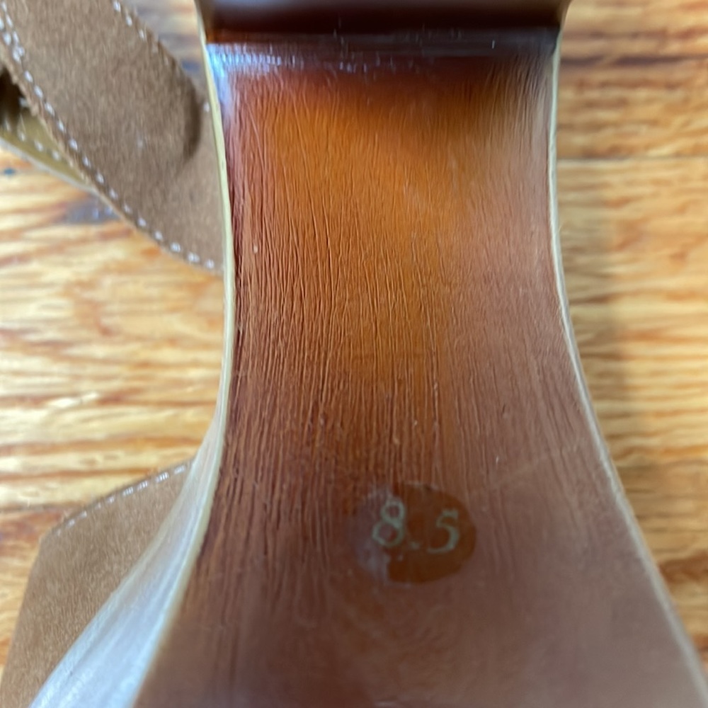 Steven Madden Brown Suede And Leather Block Sanda… - image 5